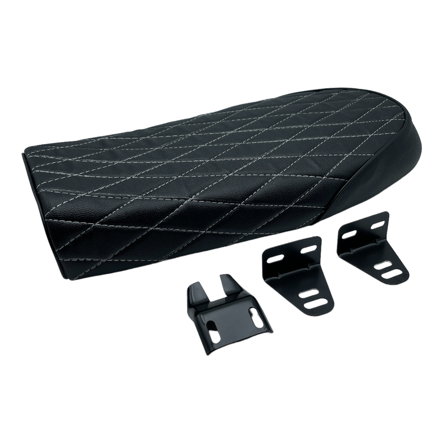 KASHIMAX Diamond Stitch Seat ( vintage style ) “ BLACK