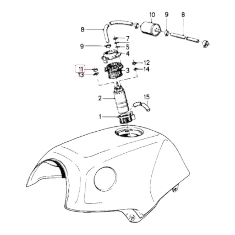 Fuel pump damper nut NEW 07119922038