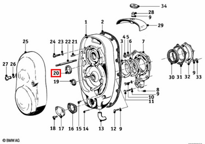 Camshaft seal BMW R68 R69 NEW 11140002199