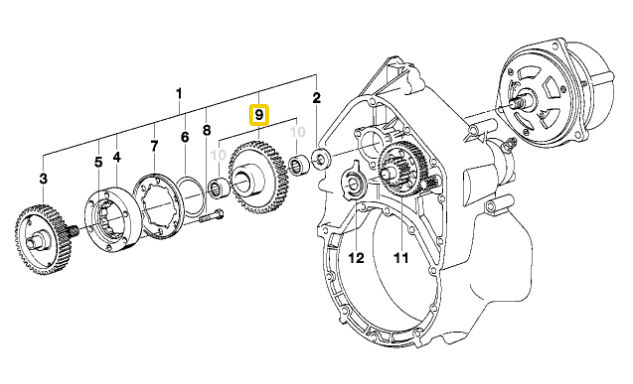 Gear wheel USED 11261460665