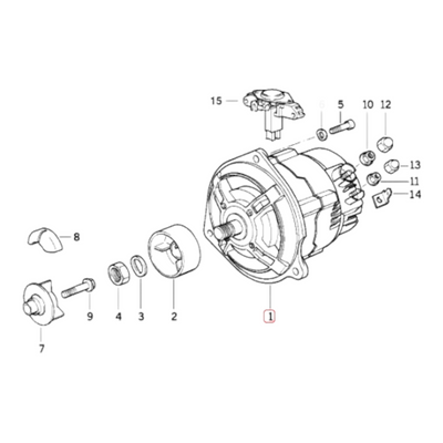 Refurbished 60 ampere alternator 12312305888