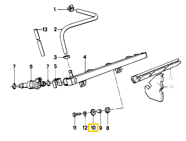 Washer injectior line USED 13531460413