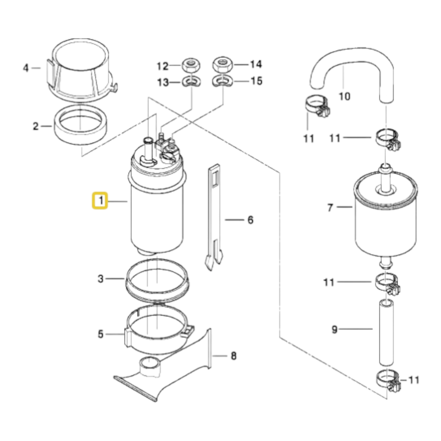 Complete 43mm Fuel Pump Kit - BMW K1200 Models 16 14 1 341 231,FPK-231K1200 Complete 43mm Fuel Pump Kit - BMW K1200 Models 16 14 1 341 231,FPK-231K1200