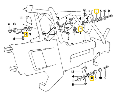 Insert for rubber grommet USED 46631451278