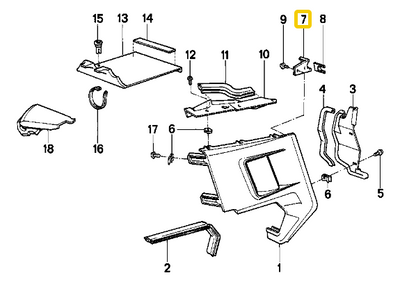 Mounting bracket left USED 46631453455