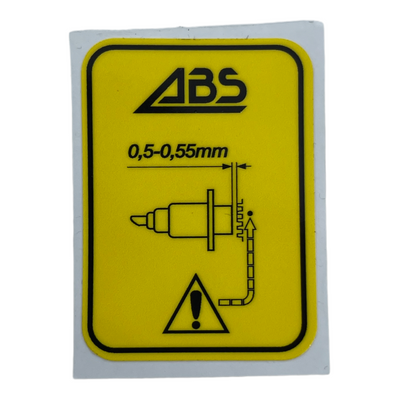 ABS tolerance sticker NEW 71212314920