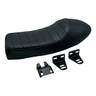 Tuck N' Roll seat black alligator print