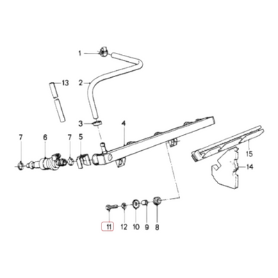 Fuel rail mounting bolt NEW 07119913020