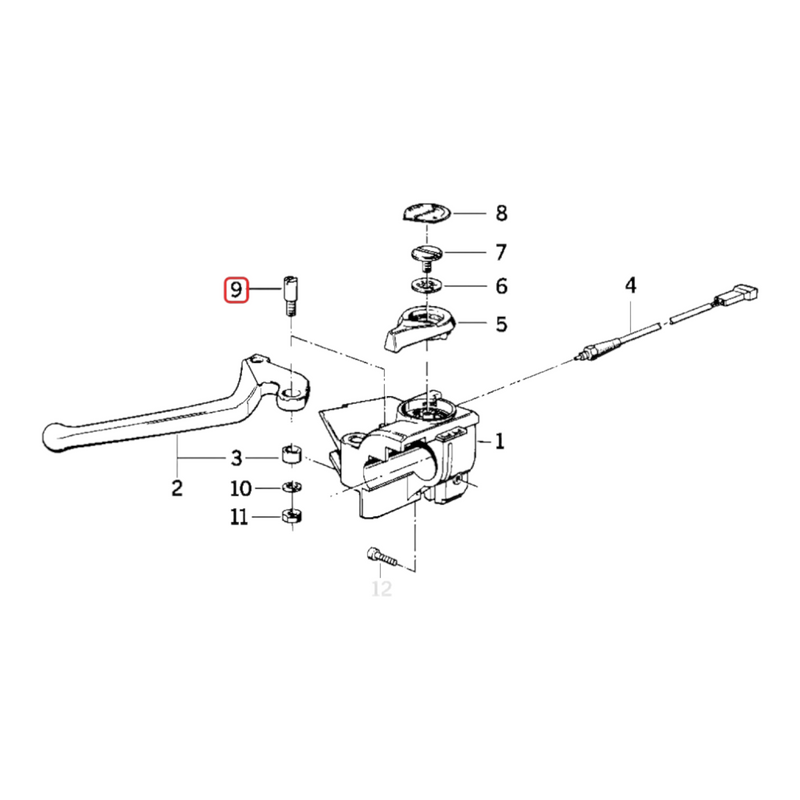 Clutch / brake lever pivot 32721451749