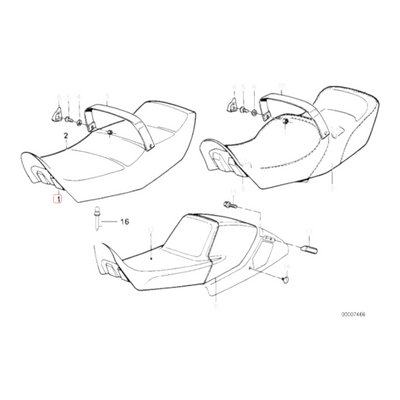 Dual seat BMW K75 K100 USED 52532324467