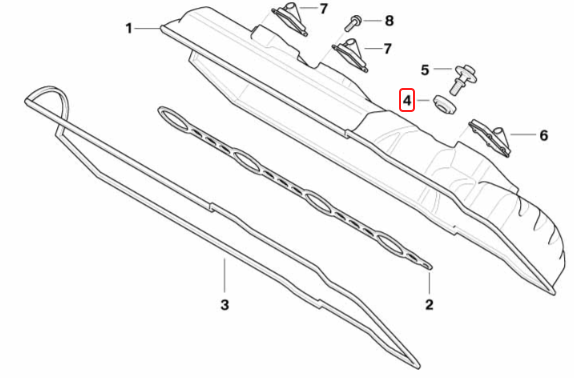 Cylinder head cover bolt seal BMW K1200 K1300 K1600 F650 F700 F800 HP4 ...