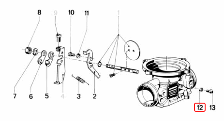 Fibre sealing washer for vacuum take off blanking screw BMW R45 R60 R65 R75 R80 R90 R100 NEW 13111259870