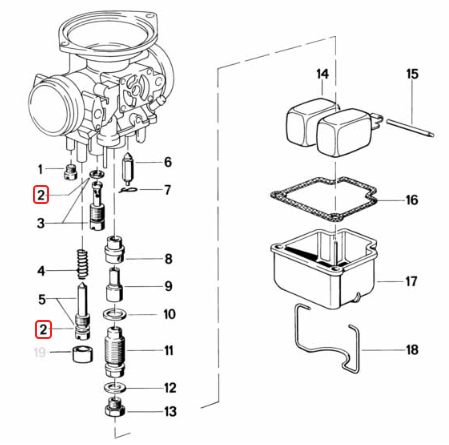 Carburettor O-ring BMW R45 R65 R75 R80 R90 R100 NEW 13111254735 – K ...