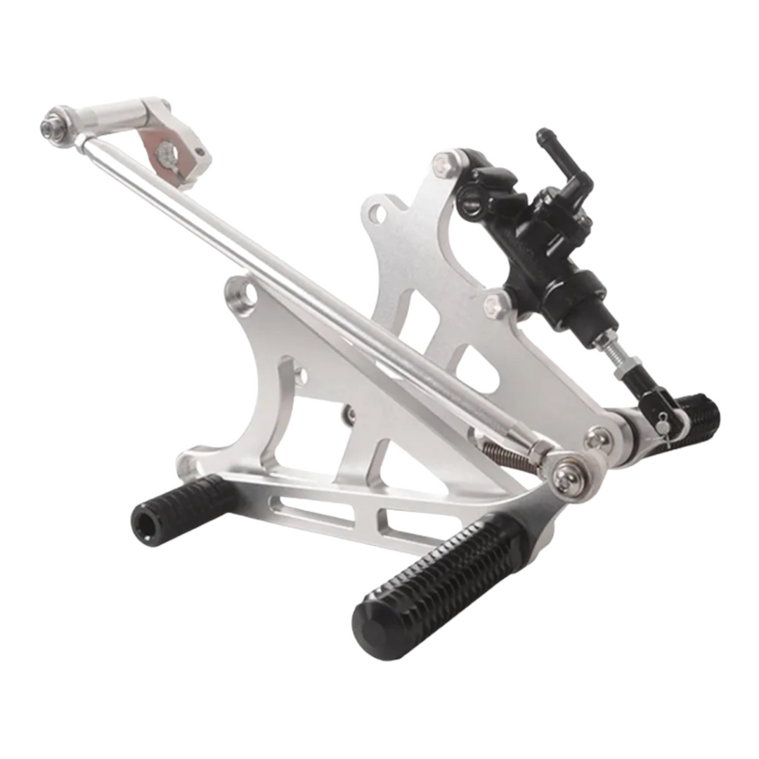 Rearset's K1 K75 K100 K1100 silver/ black – KpartsHolland Rearset's K1 K75 K100 K1100 silver/ black – KpartsHolland