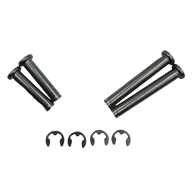 Footrest pivot pin KIT   2 X 46717717831  2 X 46711451220  4 X locking clip   stainless steel 304     Includes clip to lock the pin     K1 K75 K100 K1100