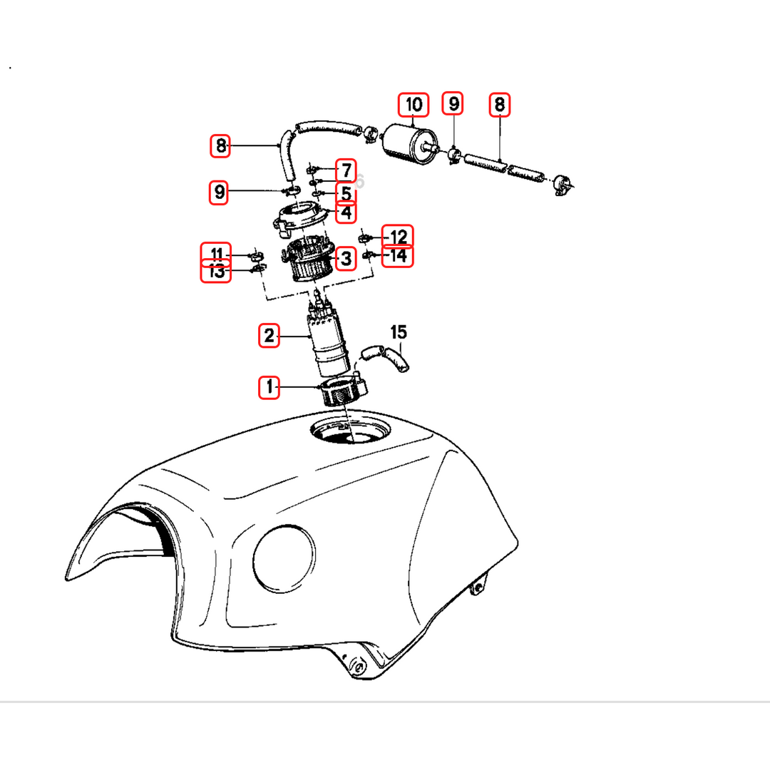 Pompa Paliwa K1100 K100 K75 BMW 16121461576 BOSCH - Foto 2