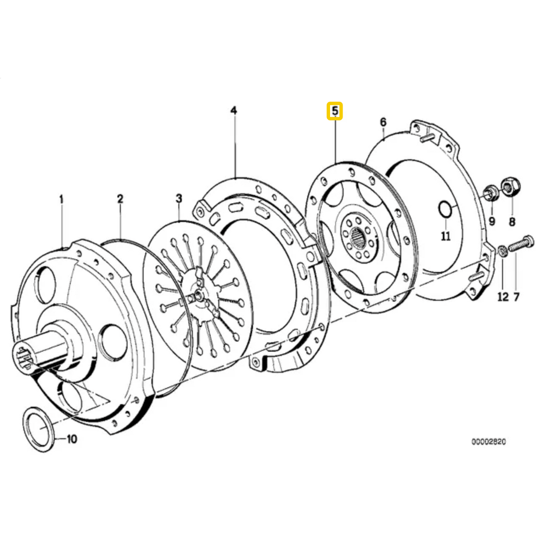 Clutch plate BMW K75 NEW 21211464796 – KpartsHolland