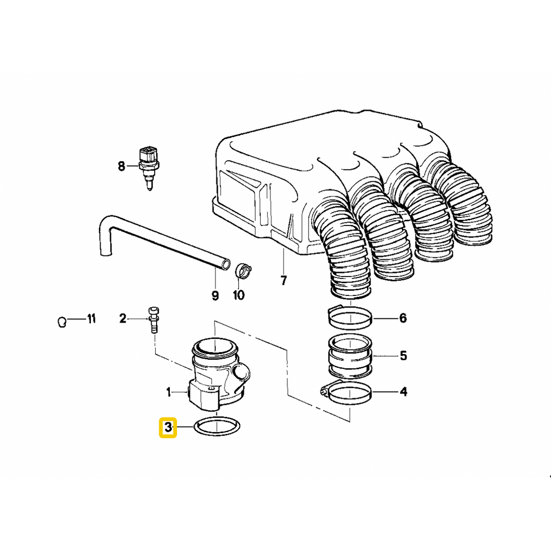 O ring intake manifold NEW K1 K100-16V K1100 K1200