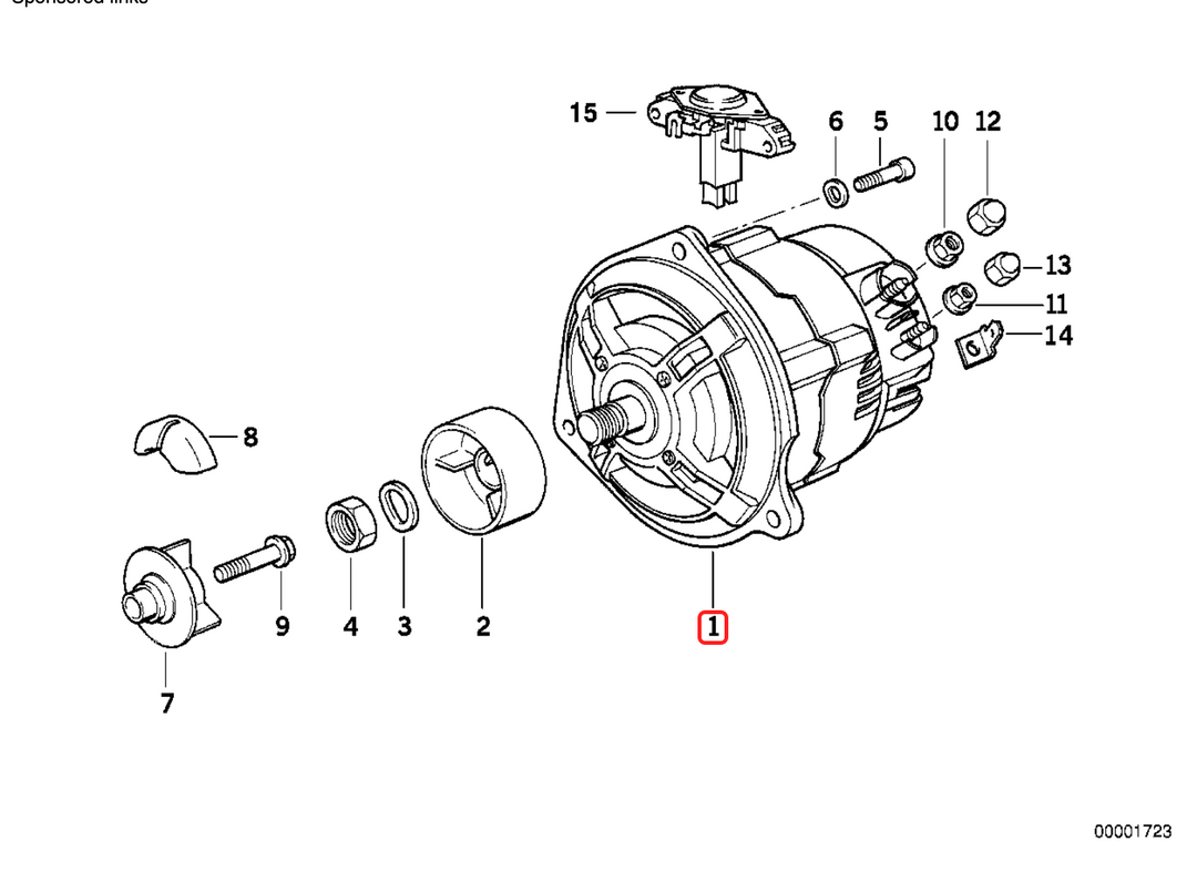 BMW K75 K100 K1100 Alternator Support Rubber Dampers – 3-Piece Set (Gummilager 1464877)