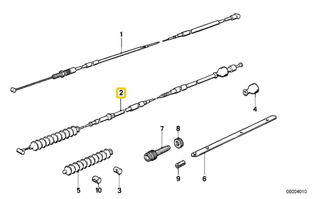 CKM様　4/04×6 5/04×10 6/02×6 Clutch cable BMW K75 K100 8V K1100 NEW 32732324960 – K Parts Holland