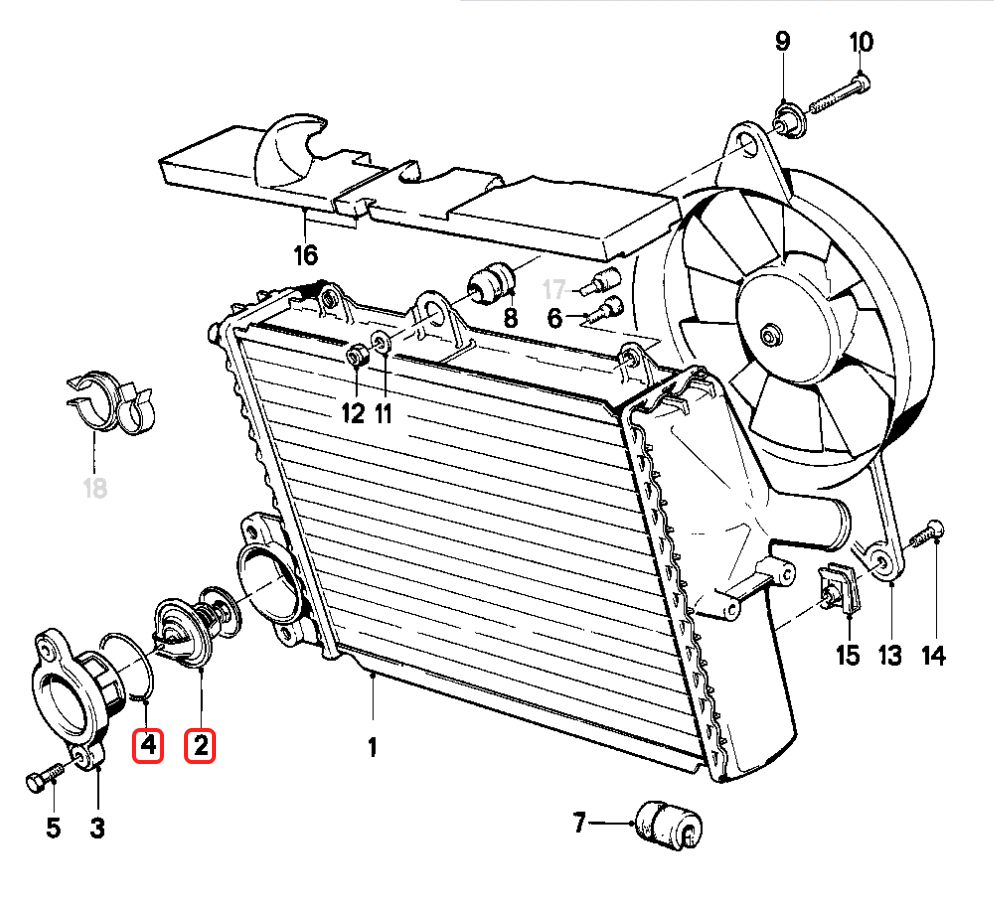 Caltric Aluminum Radiator With Sensor For Kawasaki KFX700 (KSV700-A/B) – RA107+SR103