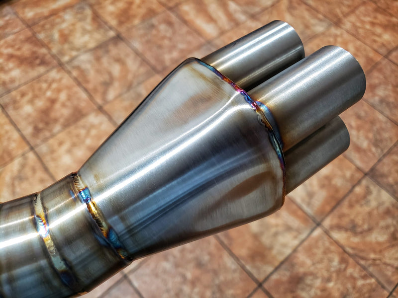Hand made stainless steel exhaust for K100 - 8V